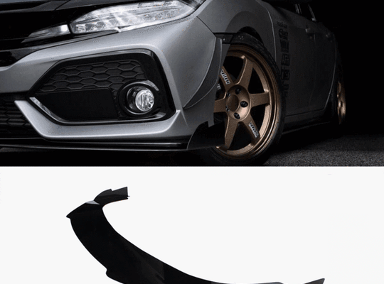 2017-2019 Honda Civic Splitter ([Hatchback, Si Coupe, Si Sedan] ) V3 - Aeroflowdynamics