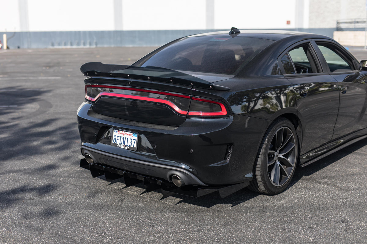 2015-2019 Dodge Charger Scatpack/ Hellcat/Daytona Rear Diffuser V1 - AeroflowDynamics