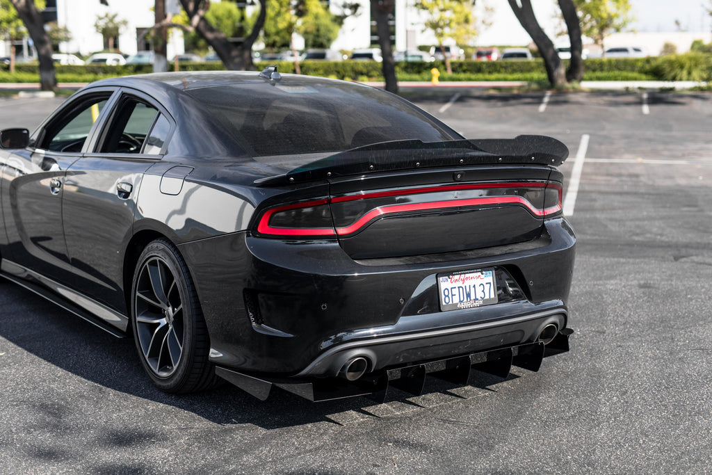2015-2019 Dodge Charger Scatpack/ Hellcat/Daytona Rear Diffuser V1 - AeroflowDynamics