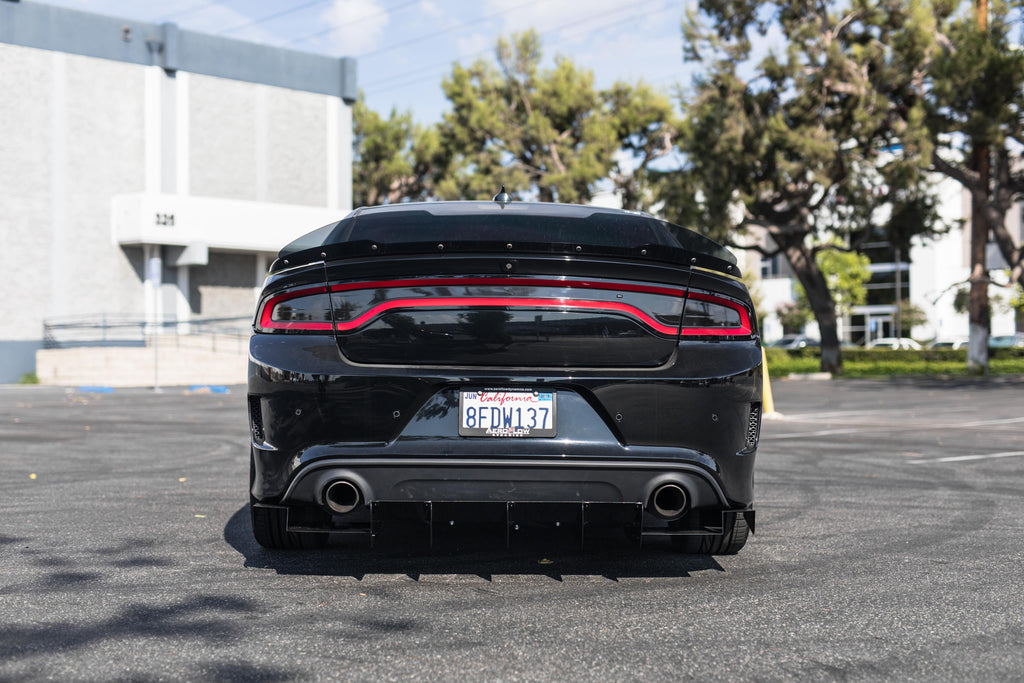 2015-2019 Dodge Charger Scatpack/ Hellcat/Daytona Rear Diffuser V1 - AeroflowDynamics