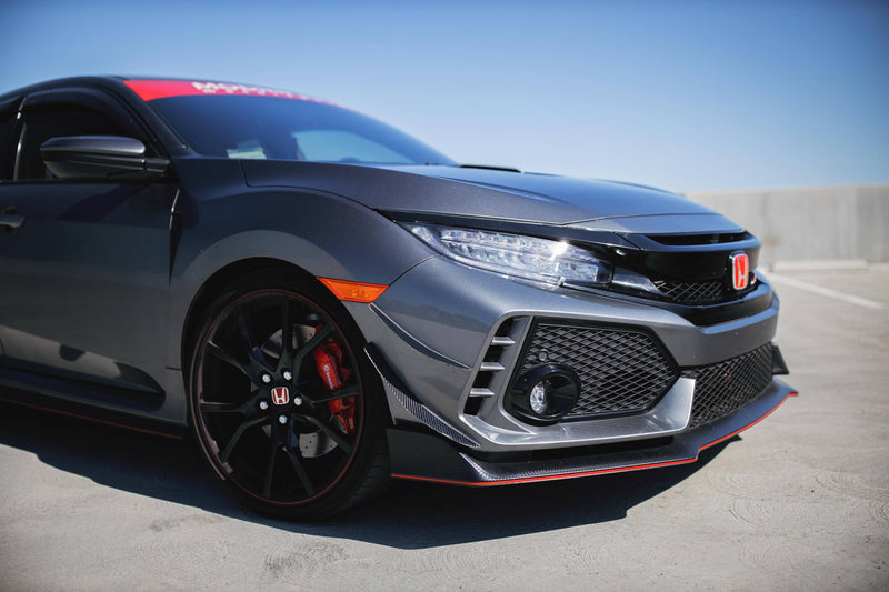 2017- 2020 Honda Civic Type R Canards V1 ( Carbon ) - Aeroflowdynamics