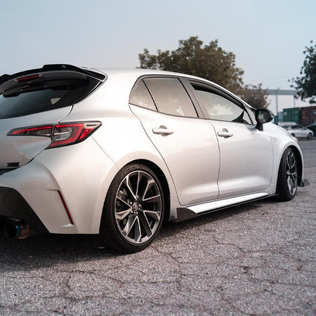 2019-2022 Toyota Corolla Hatch Side Skirt Extension V2 - Aeroflowdynamics