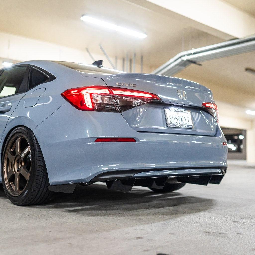 2022+ Honda Civic Sedan Rear Diffuser V1  - Aeroflowdynamics