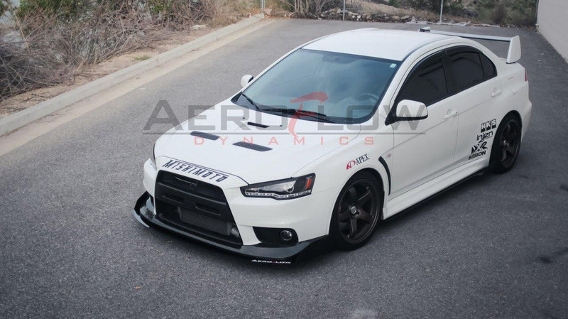 2007-2015 MITSUBISHI EVO X / Ralliart  SIDE SKIRT EXTENSION V2 - AeroflowDynamics