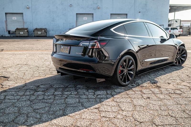 2018 - 2023 Tesla Model 3 Rear Diffuser V1 - AeroflowDynamics