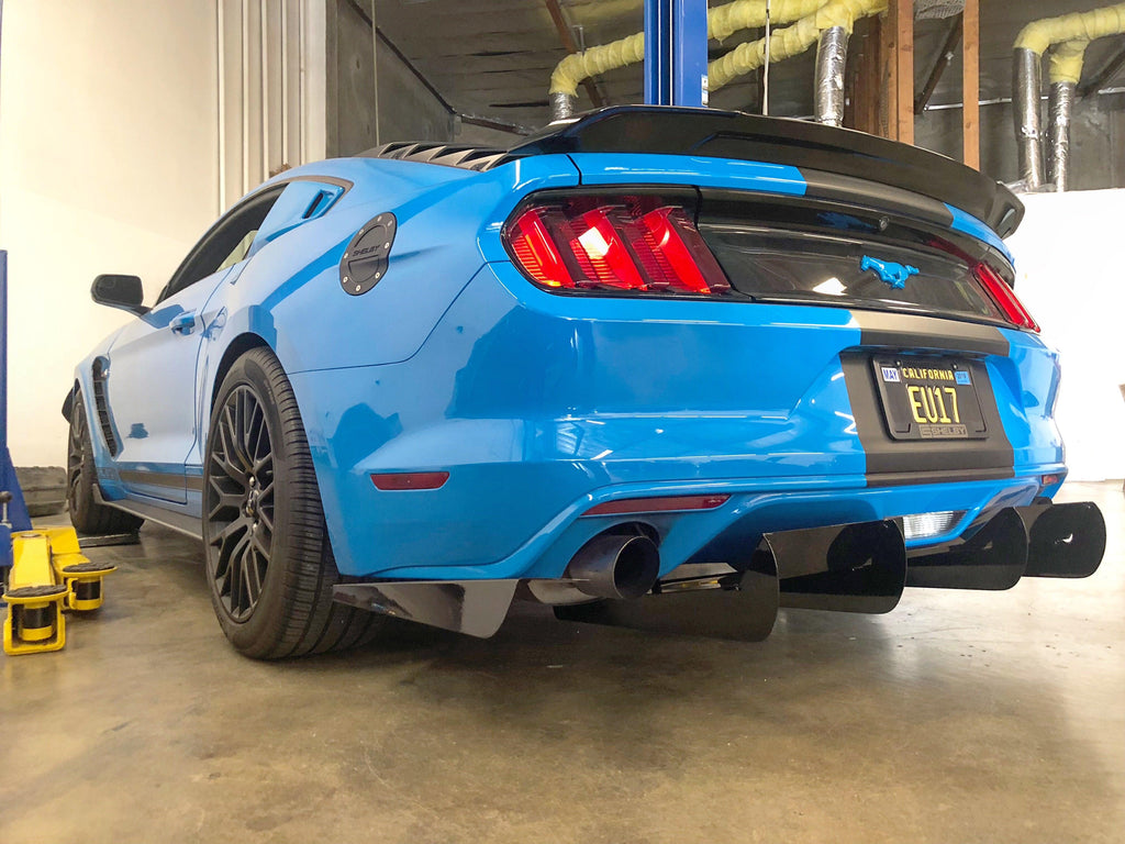 2015-2017 Ford Mustang Rear Diffuser V1 - AeroflowDynamics