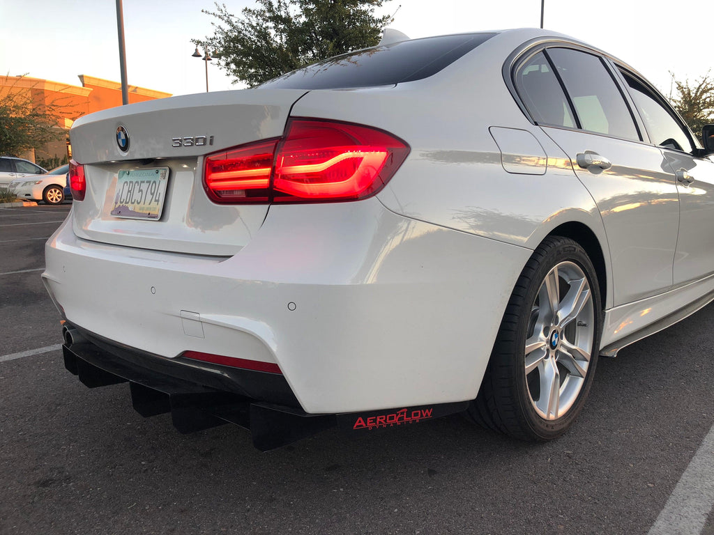 2015-2017 BMW F30 M Sport Rear Diffuser V1 - AeroflowDynamics
