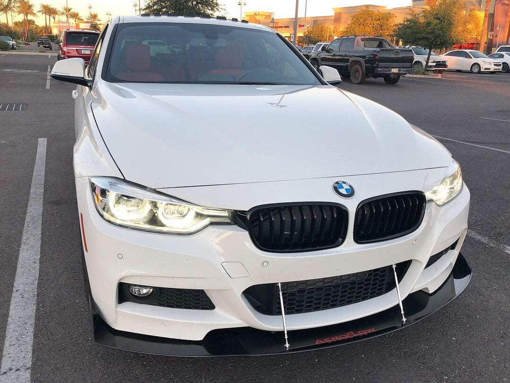 2014+  BMW F30 Front Splitter (M Sport) - AeroflowDynamics