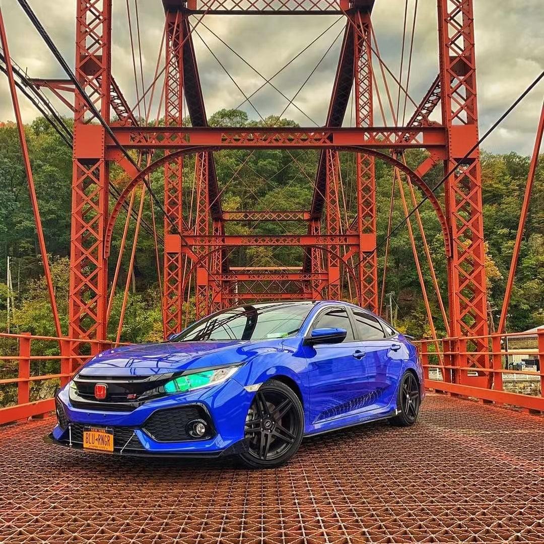 2017-2021 Honda Civic Splitter  ([Hatchback, Si Coupe, Si Sedan] ) V2 - Aeroflowdynamics