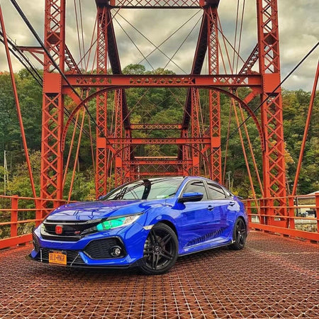 2017-2021 Honda Civic Splitter  ([Hatchback, Si Coupe, Si Sedan] ) V2 - Aeroflowdynamics