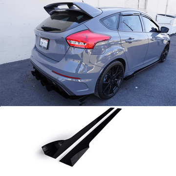 2016-2018 Ford Focus Rs Side Skirt Extension V2 - Aeroflowdynamics