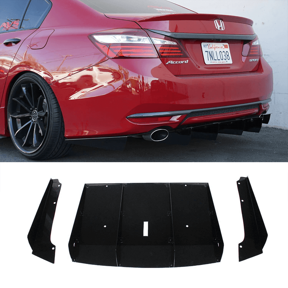 2015-2017 Honda Accord Rear Diffuser V1 ( Sedan ) - Aeroflowdynamics