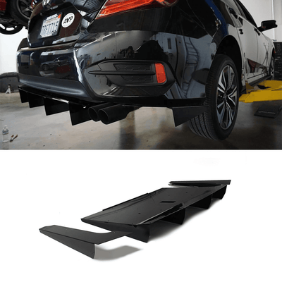 2016 Honda Civic Sedan Rear Diffuser V1