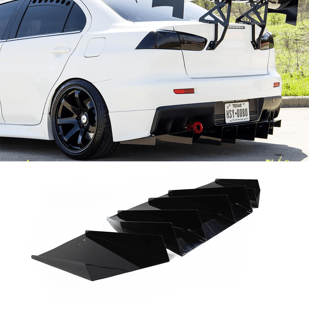 2007-2015 Mitsuibishi Evo Rear Diffuser V2 – AeroflowDynamics