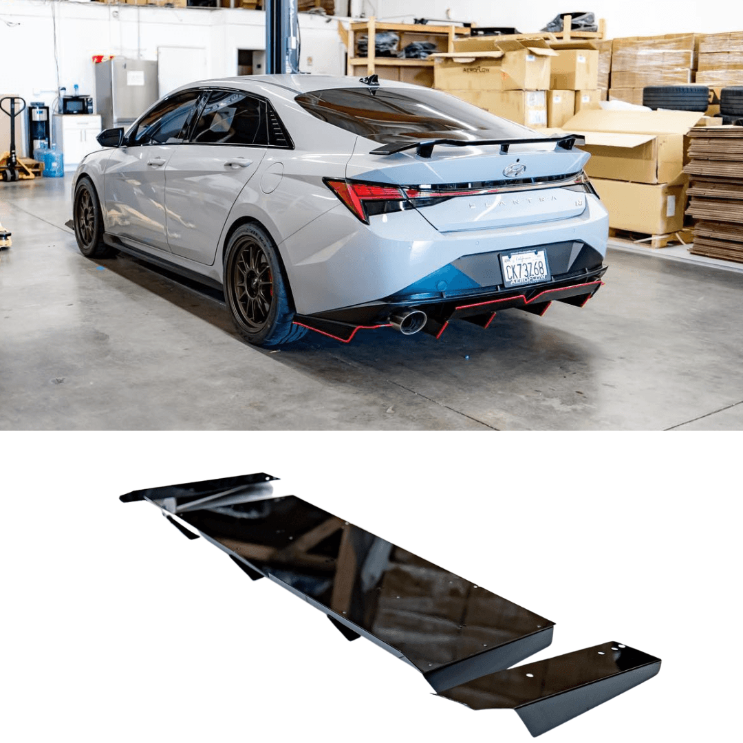 Shark Racing Diffuser 2022+ Hyundai Elantra N Rear Diffuser V2 - AeroflowDynamics