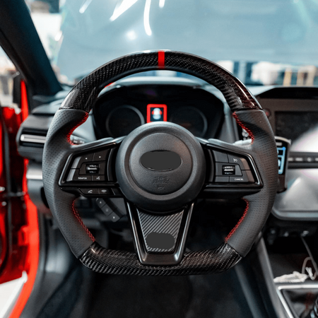 2022 + Subaru WRX Carbon Fiber Steering Wheel - AeroflowDynamics