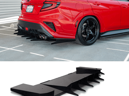 2022+ Subaru Wrx Rear Diffuser V5 ( Agressive) - AeroflowDynamics