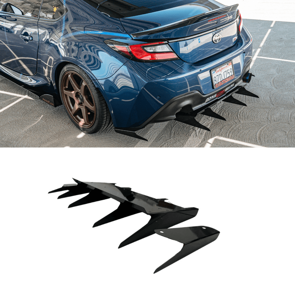 2022+ Subaru Brz/ Toyota GR86 Rear Diffuser V5 ( Aggressive ) - Aeroflowdynamics