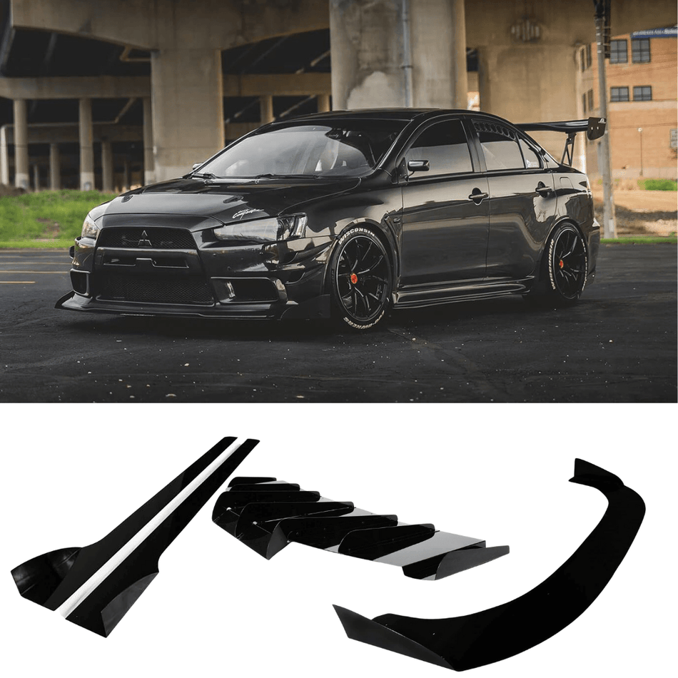 2007-2015 Mitsubishi Evo X Aero Kit - AeroflowDynamics