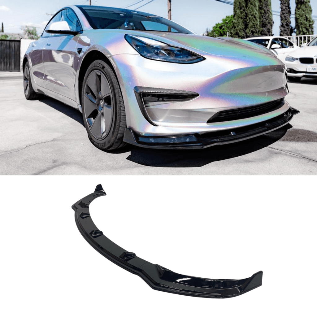 2018 - 2023 Tesla Model 3 Front Lip S Style - AeroflowDynamics