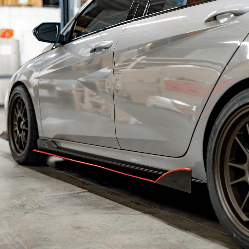 2022+ Hyundai Elantra N Side Skirt Extension V2 - AeroflowDynamics