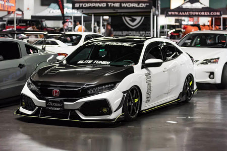 2017-2021  Honda Civic V1 Canards (Hatchback, Si Coupe, Si Sedan) - AeroflowDynamics