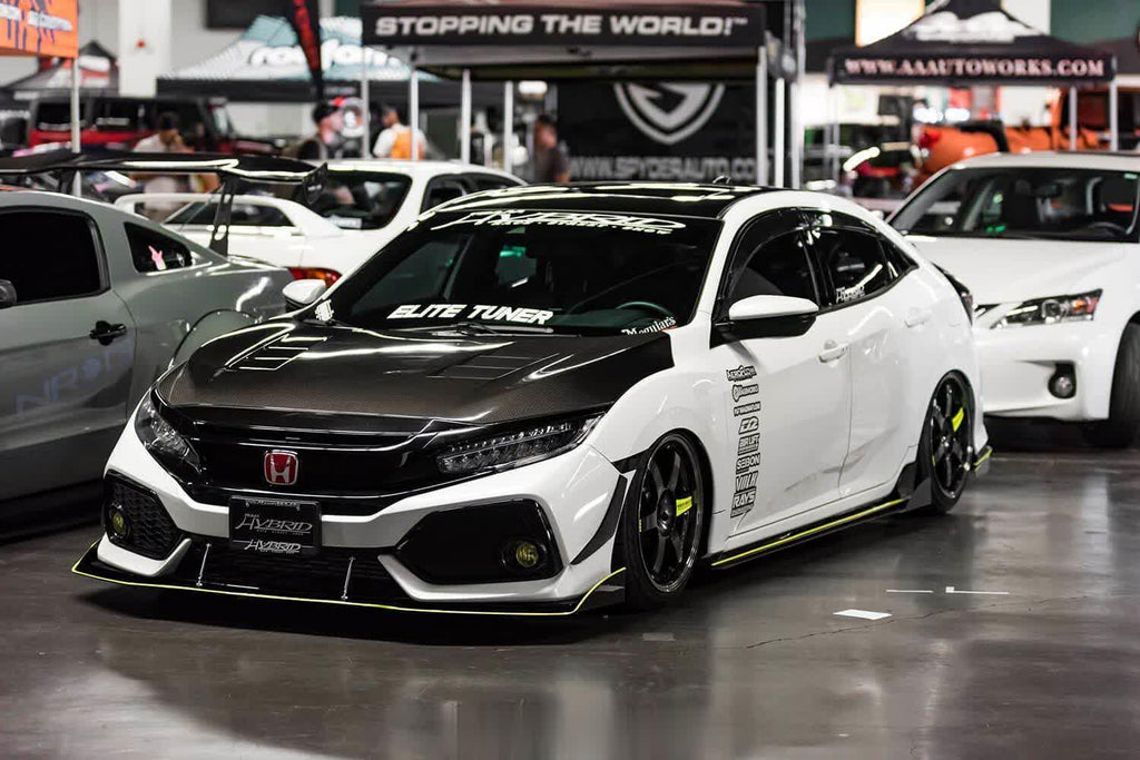 2017-2021  Honda Civic V1 Canards (Hatchback, Si Coupe, Si Sedan) - AeroflowDynamics