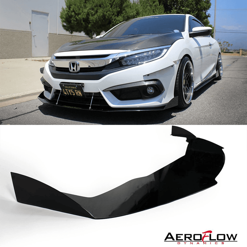 2016-2019 Honda Civic Splitter V2 ( Coupe ) - Aeroflowdynamics