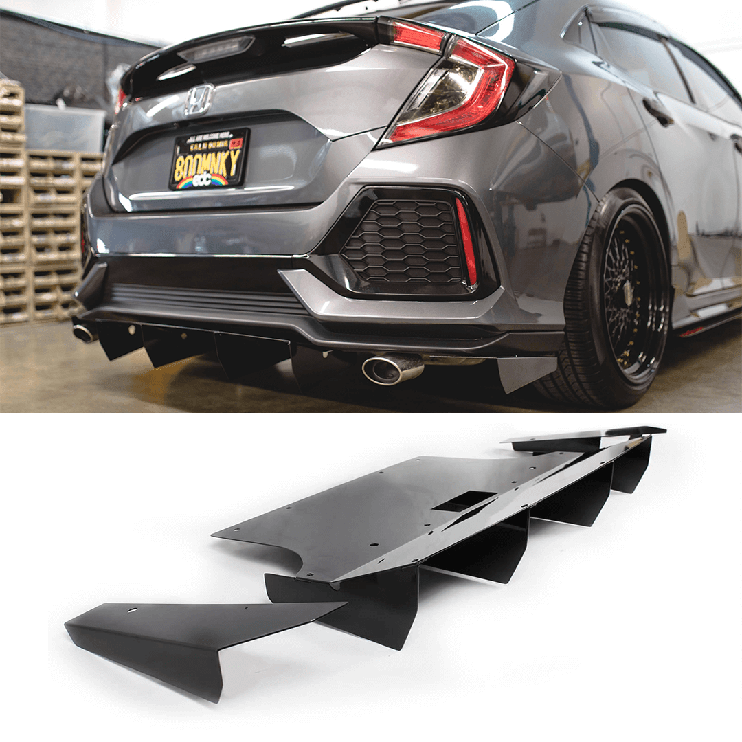 2017-2019 Honda Civic Rear Diffuser (Hatch [Non Sport] ) - Aeroflowdynamics