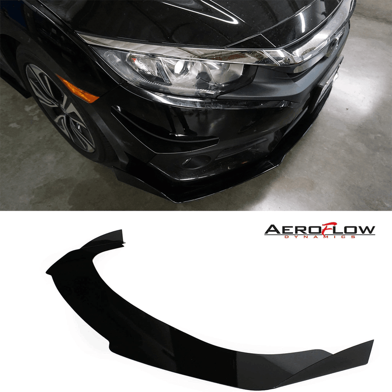 2016-2019 Honda Civic Sedan Splitter V2 - Aeroflowdynamics