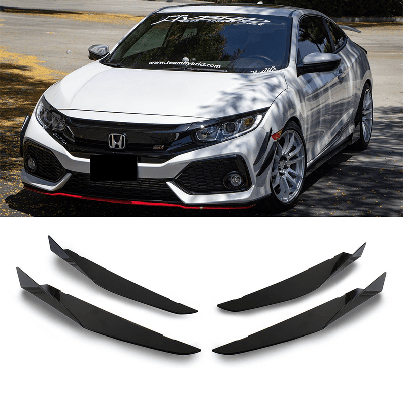 2017 Honda Civic Hatch/Coupe/Sedan/Si Canards V2