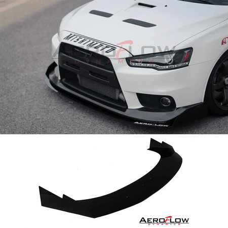 2007-2015 Mitsubishi Evo X Front Splitter V3 - Aeroflowdynamics