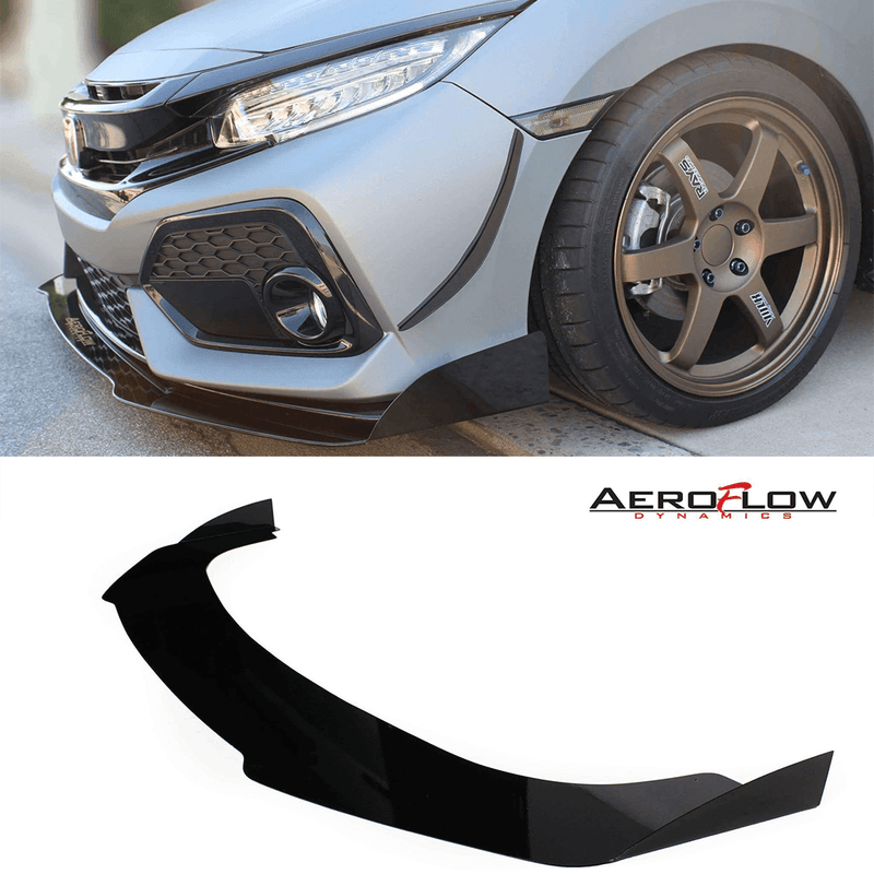 2017-2019 Honda Civic Splitter  ([Hatchback, Si Coupe, Si Sedan] ) V2 - Aeroflowdynamics