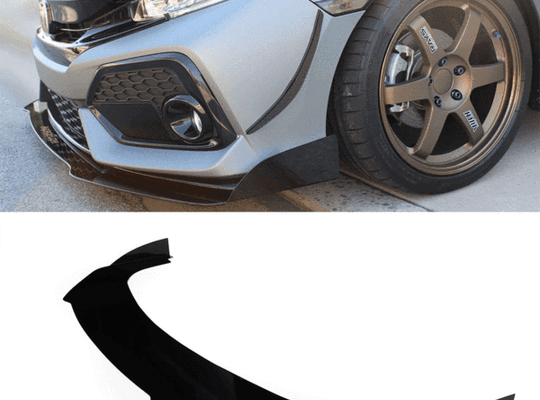 2017-2021 Honda Civic Splitter  ([Hatchback, Si Coupe, Si Sedan] ) V2 - Aeroflowdynamics