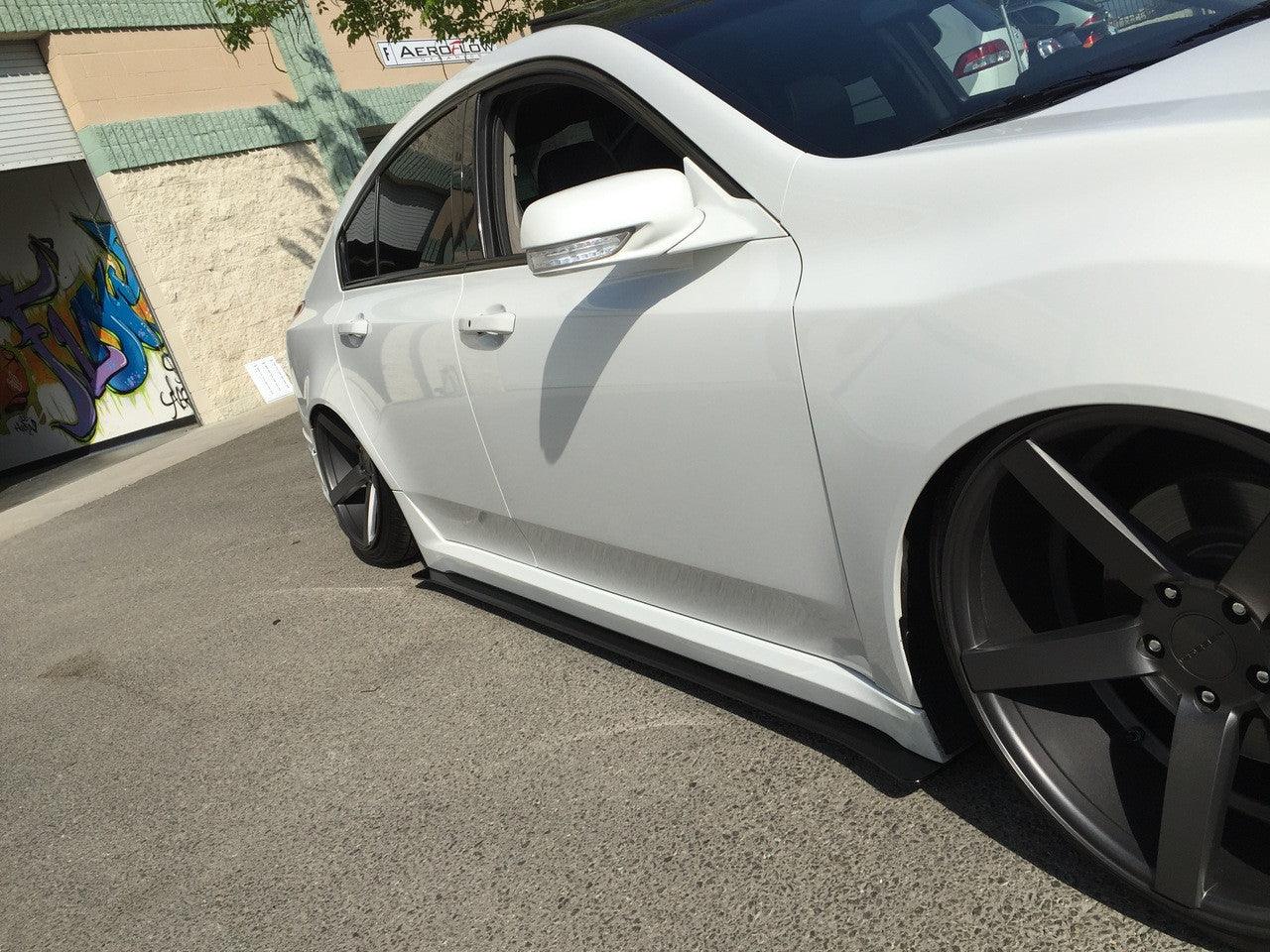 2012 2014 TL Spec V1 Side Skirt Extensions