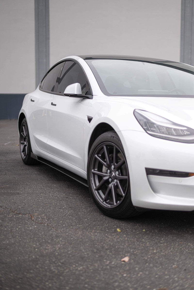 2018-2021 Tesla Model 3 Side Skirt Extensions V6
