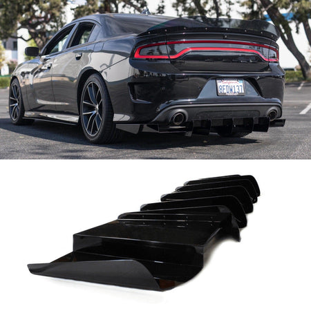 2015-2019 Dodge Charger Scatpack/ Hellcat/Daytona Rear Diffuser V1 - Aeroflowdynamics