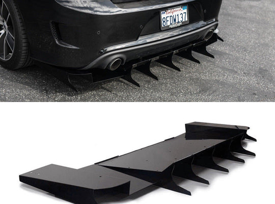 2015-2019 Dodge Charger Scatpack/ Hellcat/Daytona Rear Diffuser V5 - Aeroflowdynamics