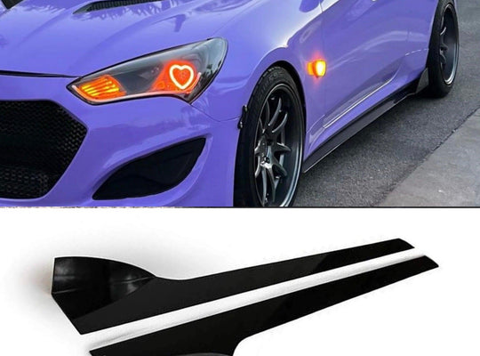 2013-2016 Hyundai Genesis Coupe Side Skirt Extension V2 - AeroflowDynamics