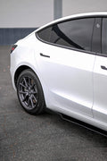 2018-2021 Tesla Model 3 Side Skirt Extensions V6