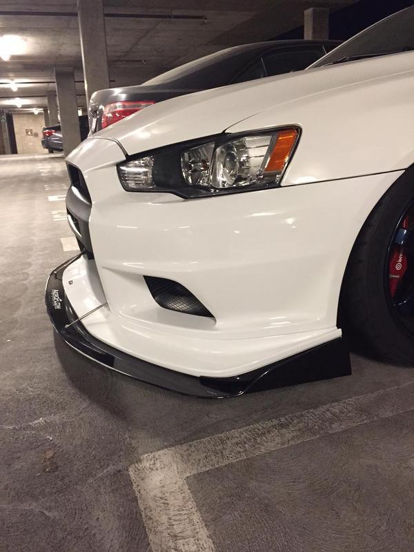 2008-2015 Mitubishi  Evo X Splitter (Varis Bumper) - Aeroflowdynamics