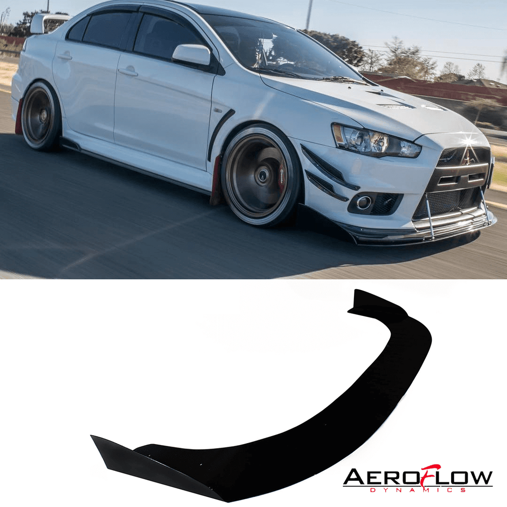 2007-2015 Mitsubishi Evo X Front Splitter V2 - Aeroflowdynamics