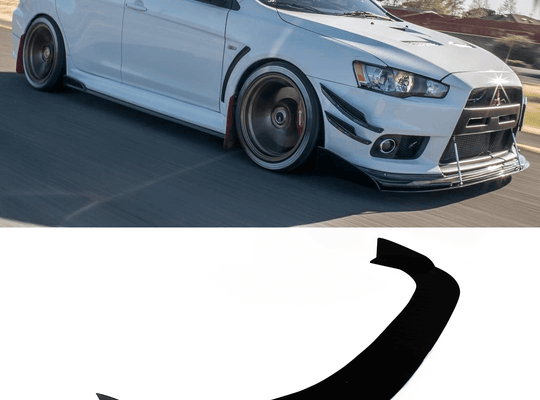 2007-2015 Mitsubishi Evo X Front Splitter V2 - Aeroflowdynamics