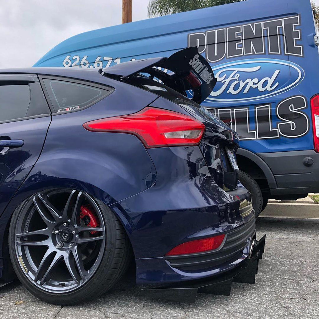 2013-2018 Ford Focus St Rear Diffuser V2 - Aeroflowdynamics