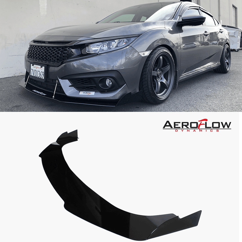 2016-2019 Honda Civic Sedan Splitter V3 - Aeroflowdynamics
