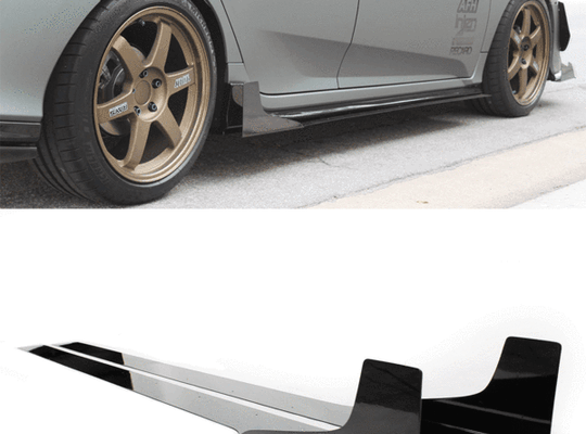 2017-2019 Honda Side Skirt Extension (Civic Hatch/Sedan) V3 - Aeroflowdynamics