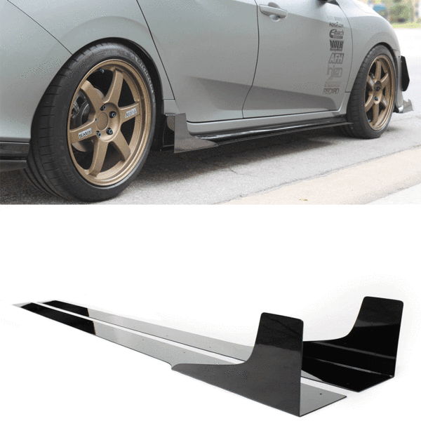 2017-2019 Honda Side Skirt Extension (Civic Hatch/Sedan) V3 - Aeroflowdynamics