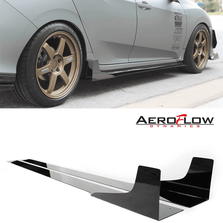 2017-2019 Honda Side Skirt Extension (Civic Hatch/Sedan) V3 - Aeroflowdynamics