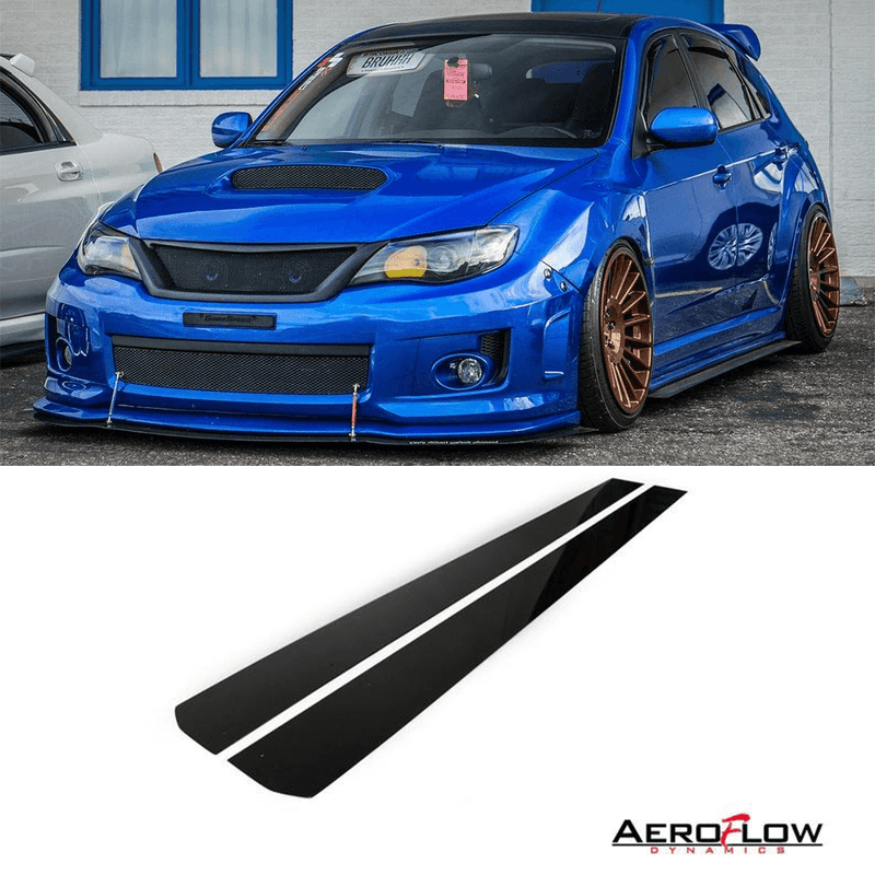 2008 - 2014 Subaru Wrx/Sti Side Skirt Extension V1 (Hatch And Sedan) - Aeroflowdynamics